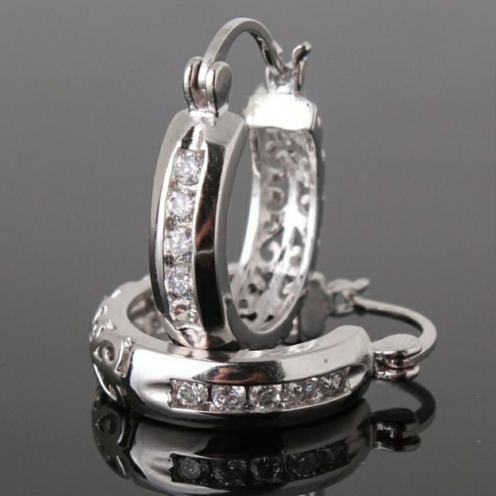🔥925 SS hoop earrings